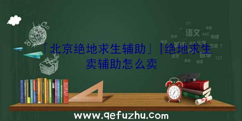 「北京绝地求生辅助」|绝地求生卖辅助怎么卖